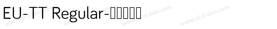 EU-TT Regular字体转换